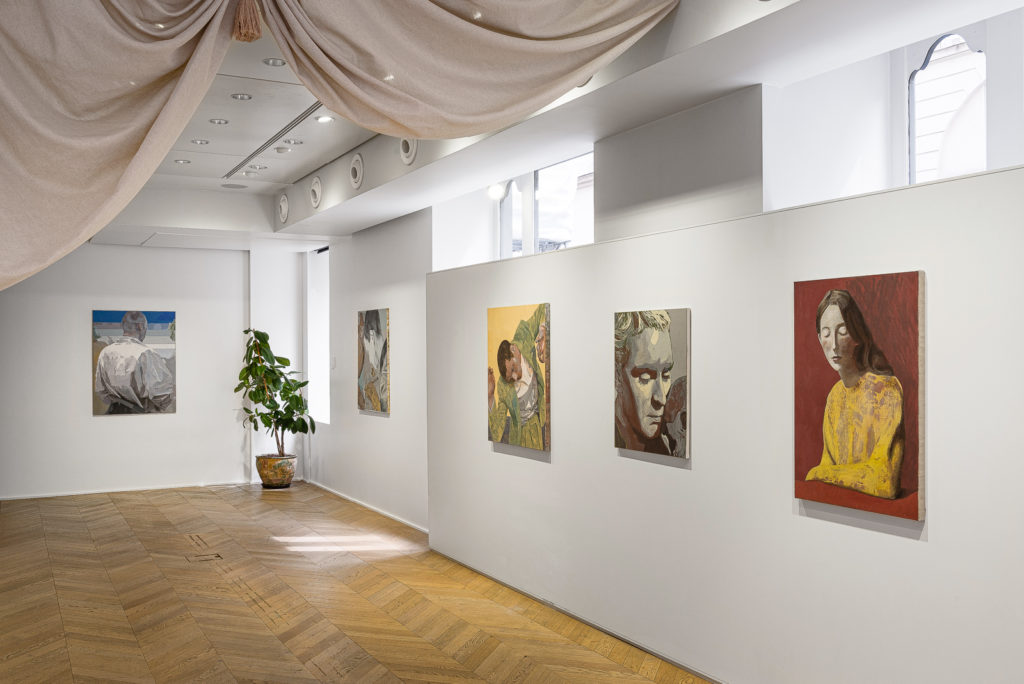 Installation view of Arthur Grobois's solo exhibition, Une chambre en été, at galerie l'inlassable