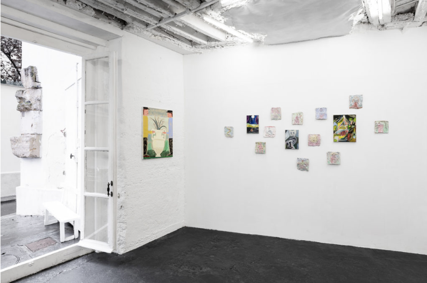 Installation view of Justin Williams's solo exhibition, Arcana Part II, at Galerie l'inlassable.