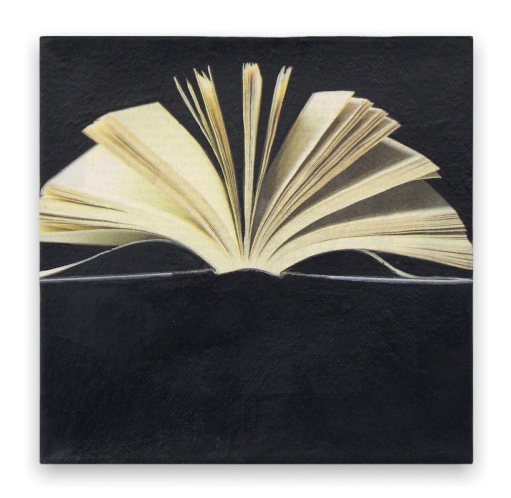 A work entitled "Book" from Anne Delaporte's solo exhibition, Rébus, at Galerie l'inlassable. 