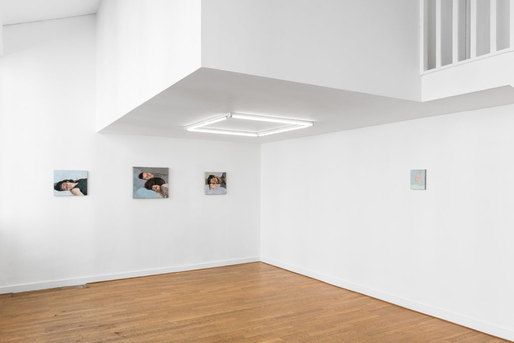 installation view of Simon Martin's solo exhibition, L'été des Autres, at Monteverita Galerie. 