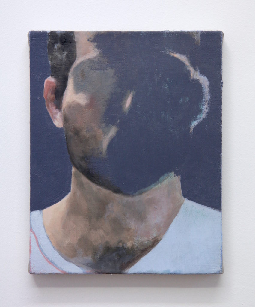 Work included in Simon Martin's solo exhibition, L'été des Autres, at Monteverita Galerie. Work entitled "Figure."