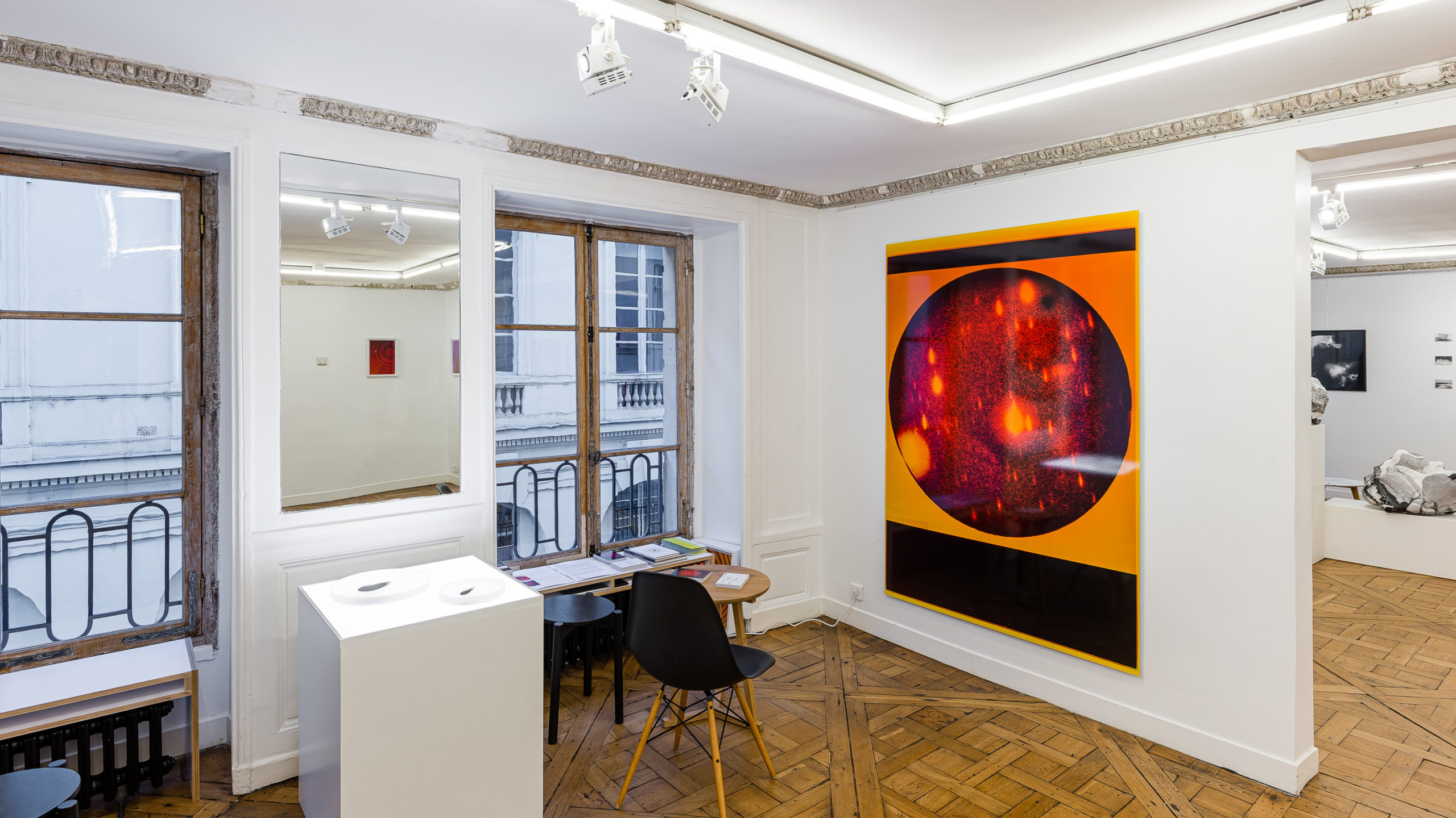 Installation view of Caroline Corbasson's exhibition, with Andrea Montano, called Pollen, at Galerie l'inlassable for Photo Saint Germain 2021. Work entitled "Pollen"