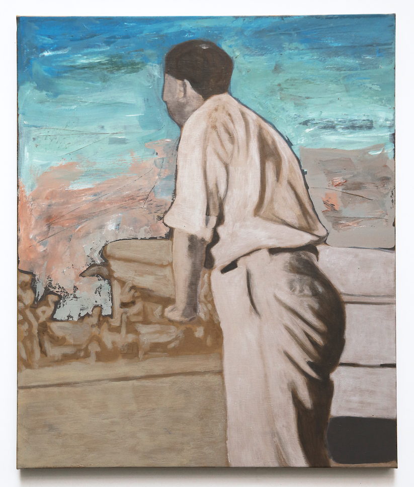 A work included in Arthur Grobois's solo exhibition, Une chambre en été, at galerie l'inlassable. Work entitled "Slow Burning."